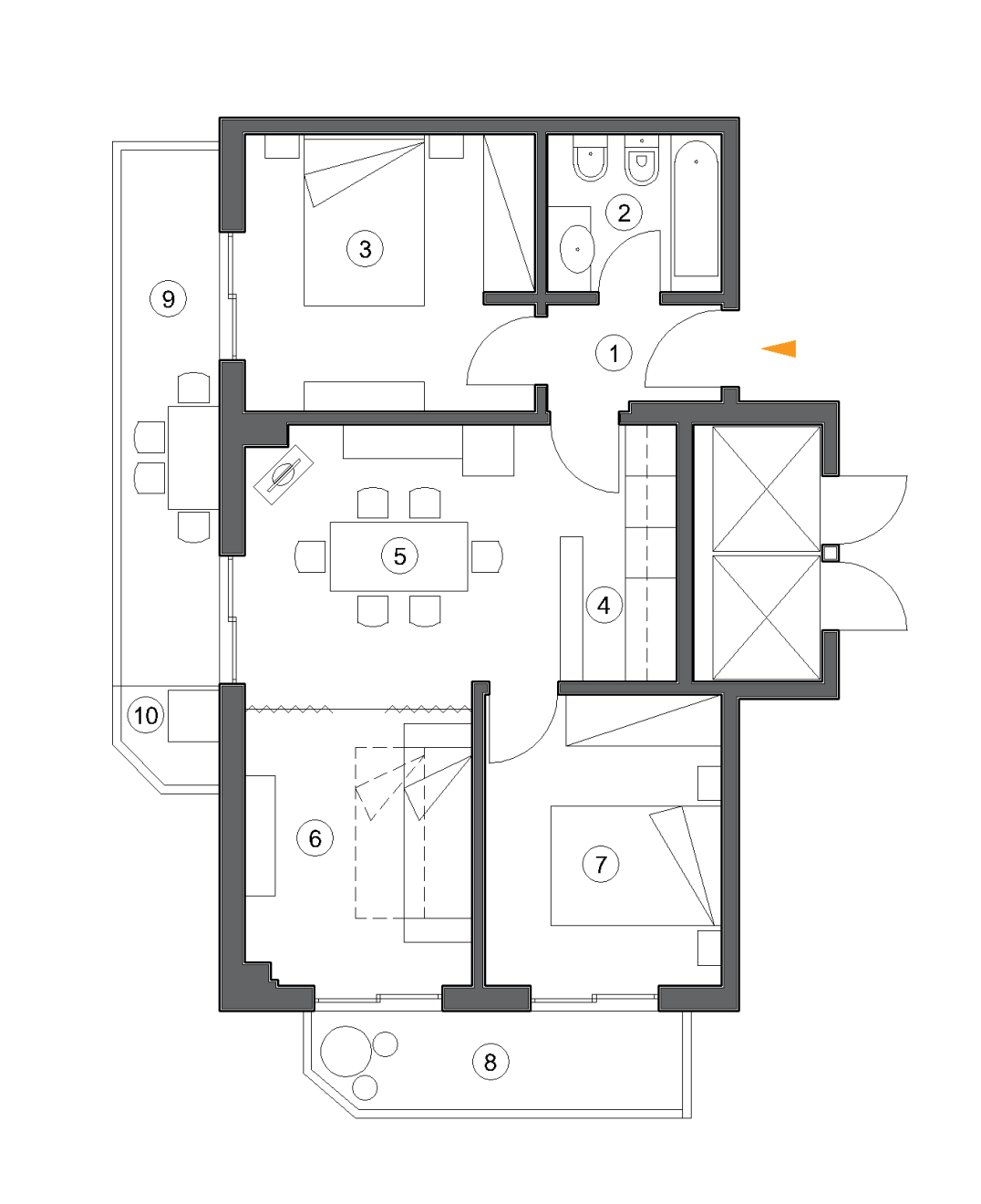 PLANTA DO APARTAMENTO